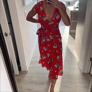 yumi kim julia silk midi dress